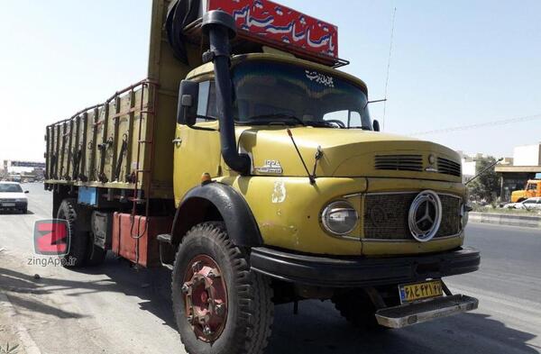 عکس ماشین سنگین بنز تک باری