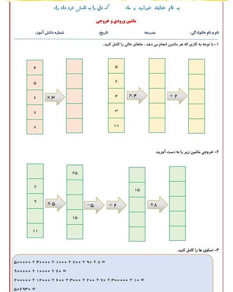 عکس ماشین ورودی و خروجی