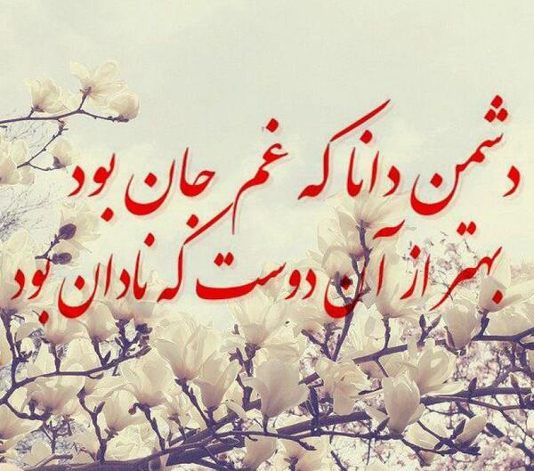 عکس نوشته دوست نادان