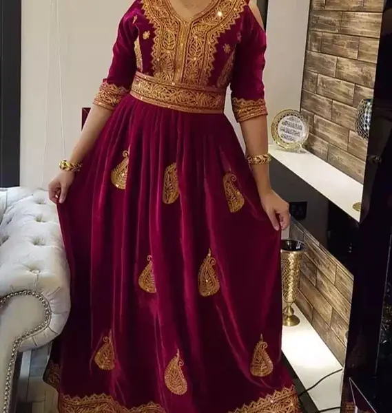 عکس لباس گلابتونی