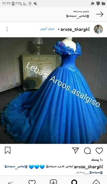 عکس لباس سیندرلا