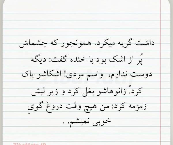 عکس نوشته گفت دوست ندارم