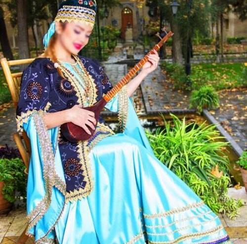 عکس لباس قاجاری دخترانه