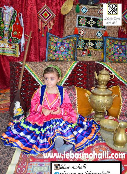 عکس لباس قاجاری دخترانه