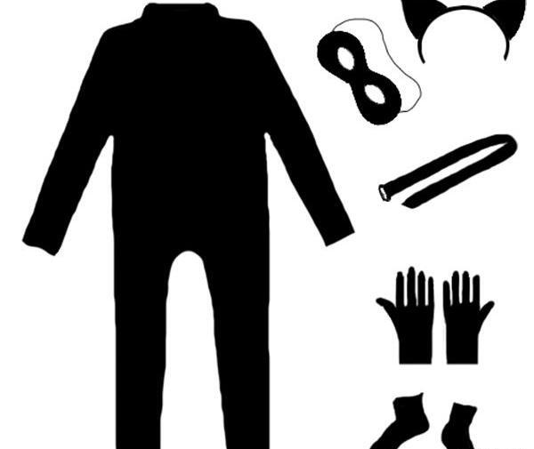 عکس لباس گربه سیاه و دختر کفشدوزکی