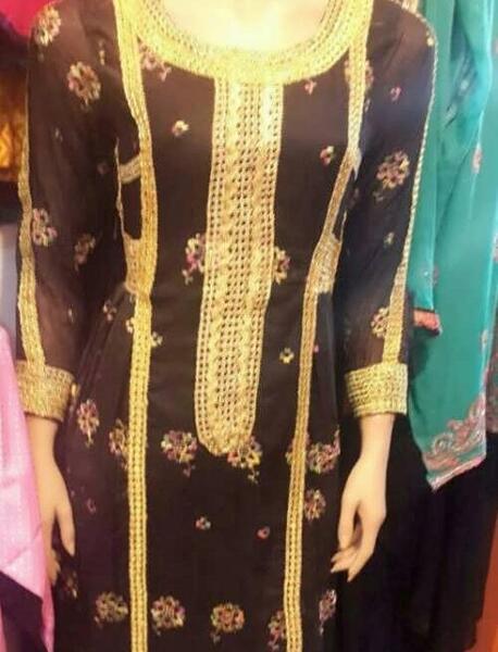 عکس لباس گلابتونی بندری
