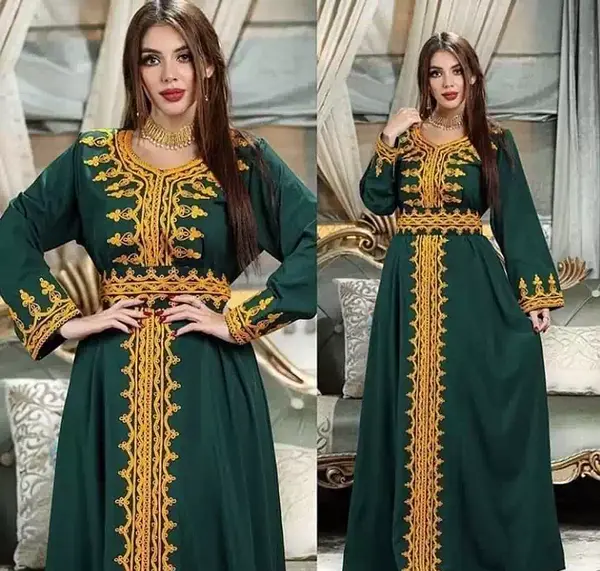 عکس لباس گلابتونی بندری