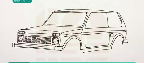 عکس نقاشی ماشین ساینا
