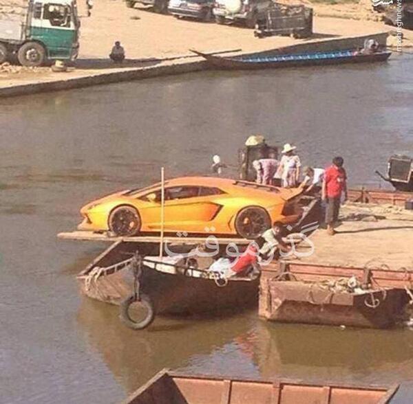 جنگی عجیب عکس ماشین لامبورگینی