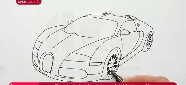 عکس ماشین بوگاتی برای نقاشی