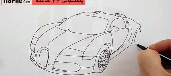 عکس ماشین بوگاتی برای نقاشی