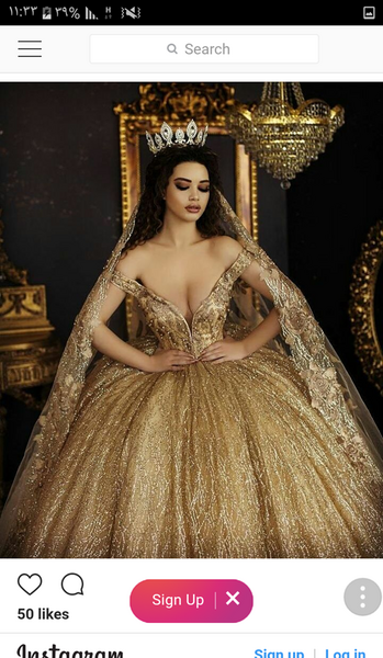 عکس لباس عروس رنگ کرمی