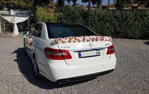 عکس ماشین عروس بنز