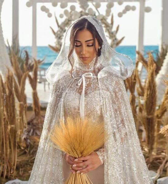 عکس لباس عروس پوشیده زیبا