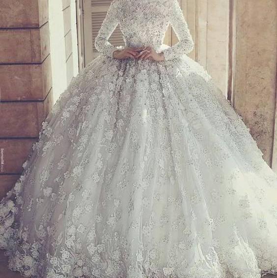 عکس لباس عروس پوشیده زیبا