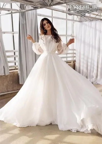 عکس لباس عروس پوشیده زیبا