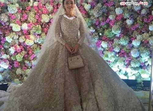 عکس لباس عروس یک میلیاردی