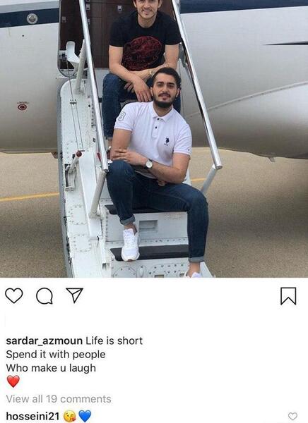 عکس جت شخصی سردار ازمون