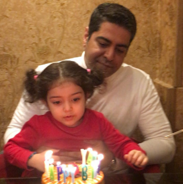 عکس تولد همسر آزاده نامداری