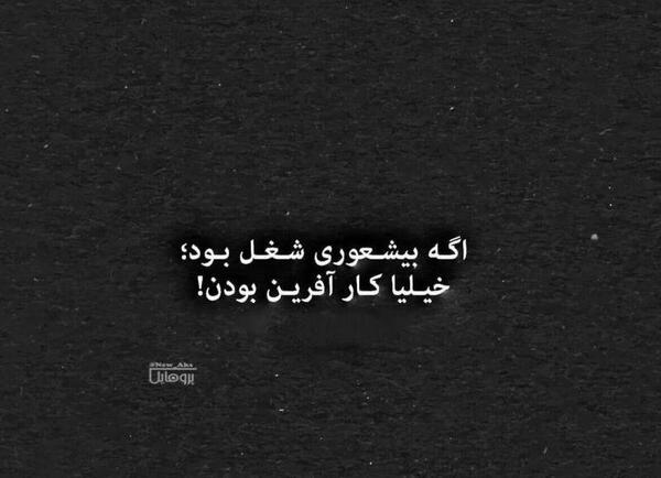 عکس نوشته بیشعوری