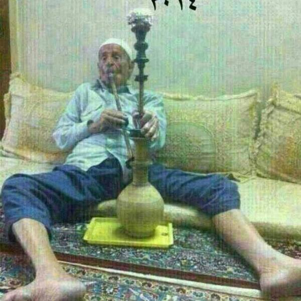عکس طنز پیرمرد