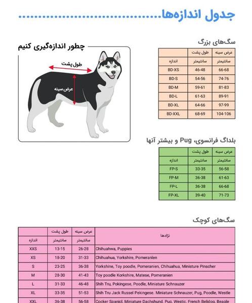 عکس لباس سگ فنجونی