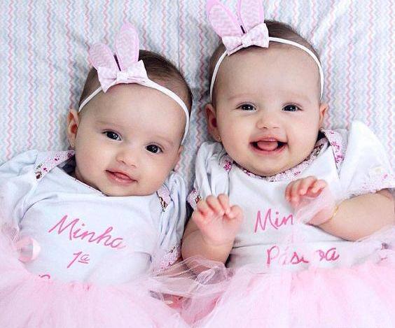 عکس دختر بچه های دوقلو