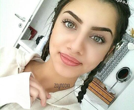 عکس نیمرخ دختر چشم سبز