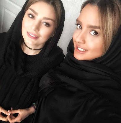 عکس سحر قریشی و خواهرش