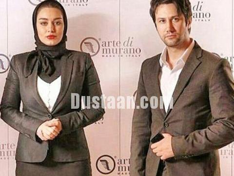 عکس سحر قریشی با شاهرخ استخری