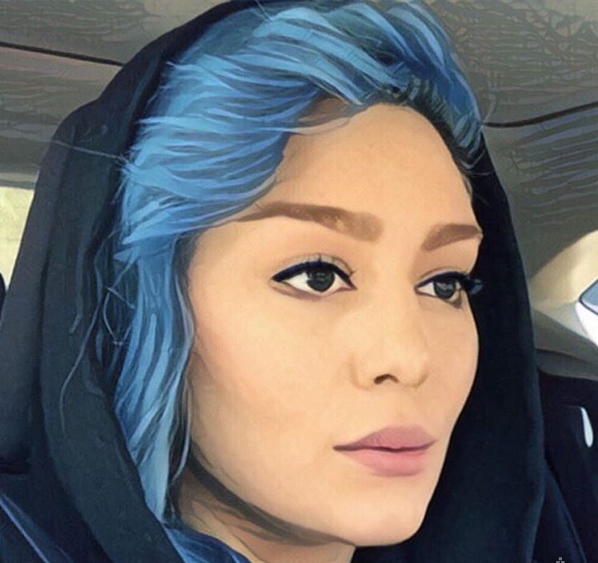 عکس سحر قریشی رنگ مو