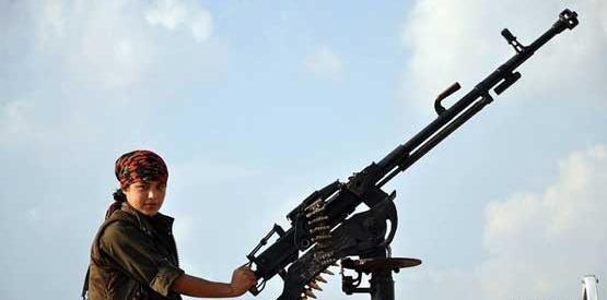 عکس پسر کورد با تفنگ