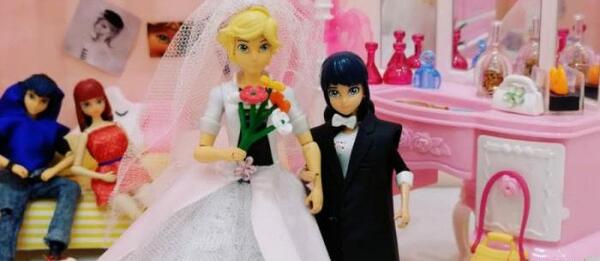 عکس عروسی مرینت و آدرین