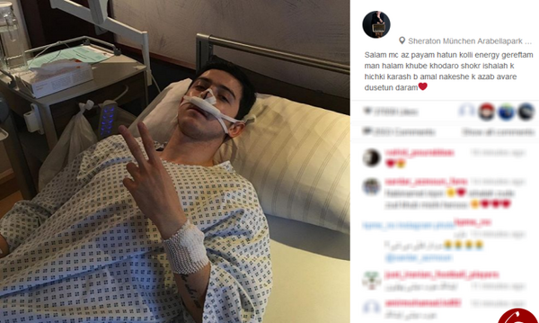 عکس سردار آزمون قبل از عمل زیبایی