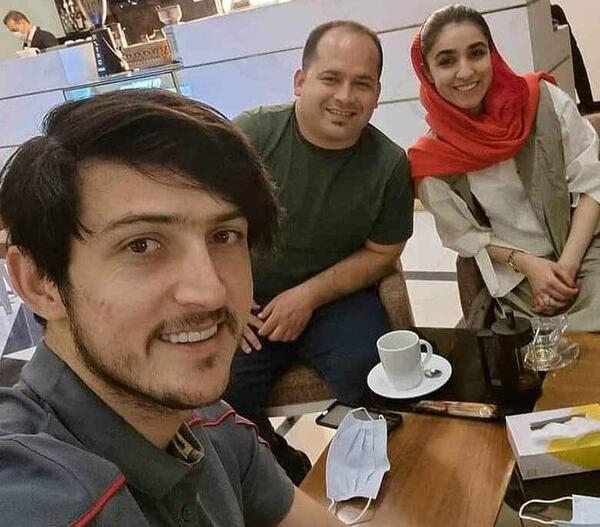 عکس سردار آزمون با آناهیتا کریمی