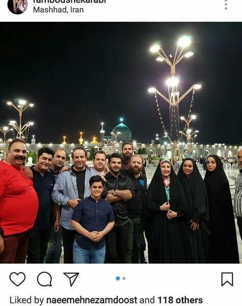 عکس سردار آزمون در حرم امام رضا