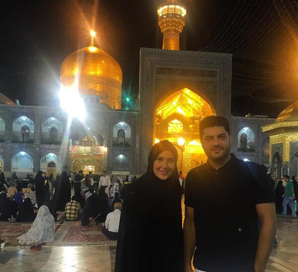 عکس سردار آزمون در حرم امام رضا