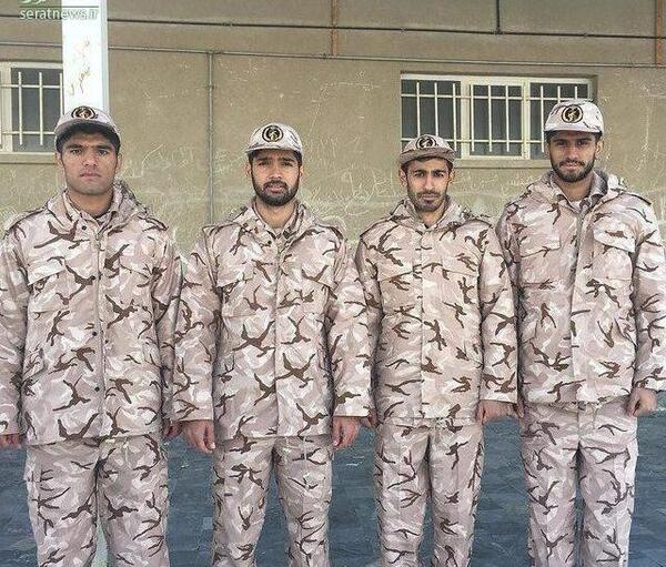 عکس امیر مقاره با لباس سربازی