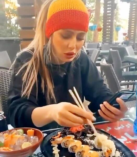 عکس غذای سحر قریشی