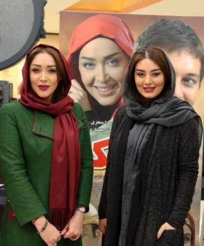 عکس سحر قریشی با پالتو چرم