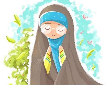 عکس دختر بچه چادری