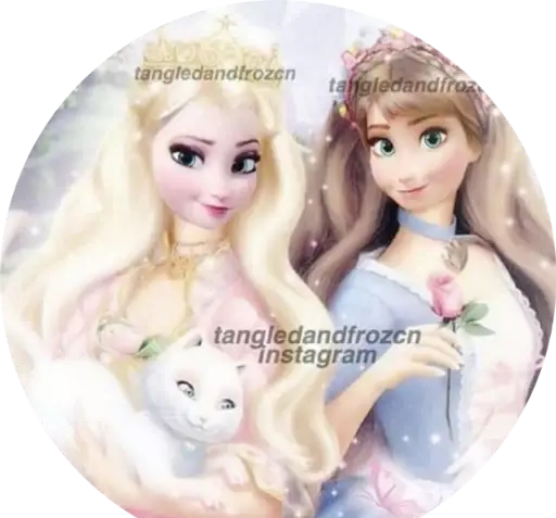 عکس السا و آنا عاشقانه