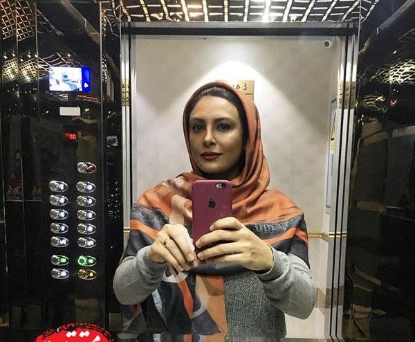 عکس سحر قریشی در آسانسور