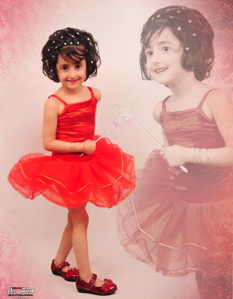 عکس دختر بچه آتلیه ای