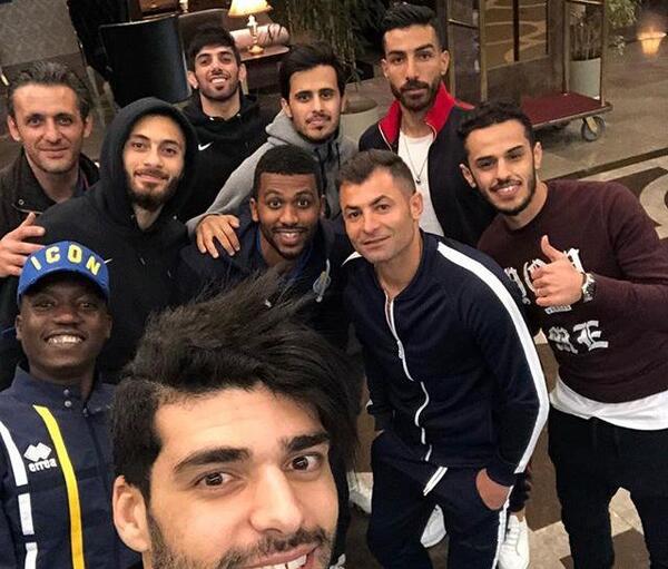 عکس سحر قریشی با طارمی در قطر