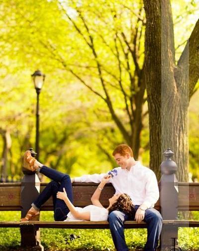 عکس عاشقانه دونفره تو پارک