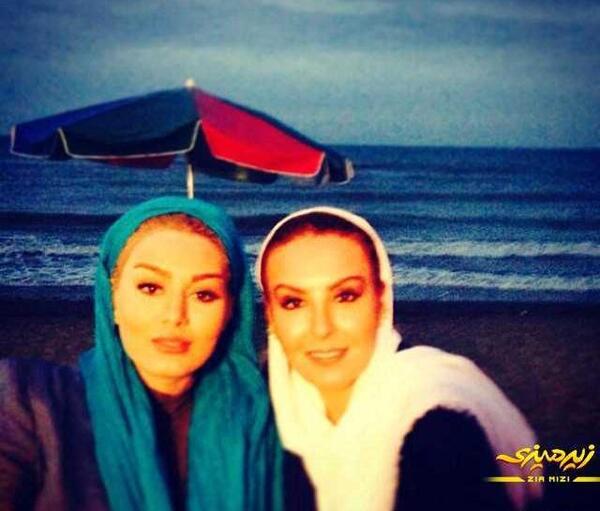 عکس سحر قریشی لب دریا