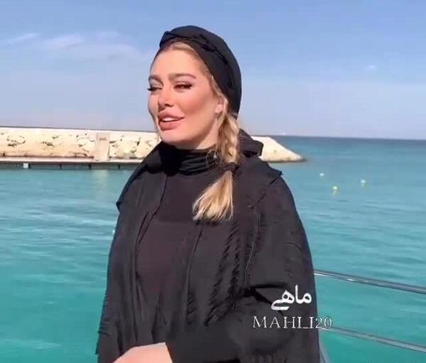 عکس سحر قریشی لب دریا