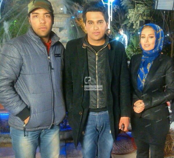 عکس سحر قریشی با حمید عسگری