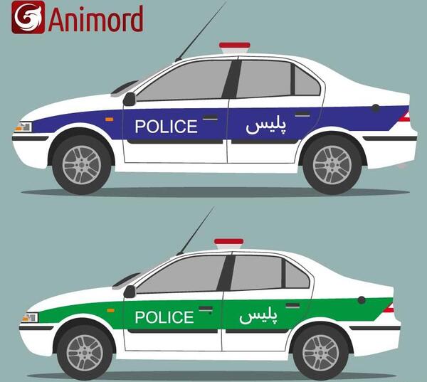 عکس نوشته های ماشین پلیس